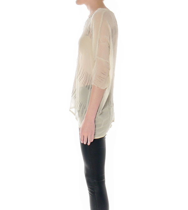 Raquel Allegra Silk Oversize Tie-Dye Tee Raquel Allegra Silk Oversize Tie-Dye Tee