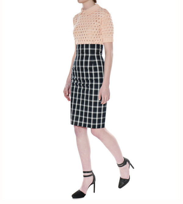 G.V.G.V. Tartan Check Fitted Skirt G.V.G.V. Tartan Check Fitted Skirt