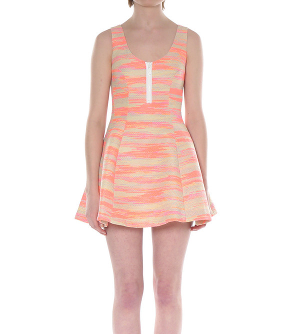 Calla Fluorescent Multi-Color Dress Calla Fluorescent Multi-Color Dress