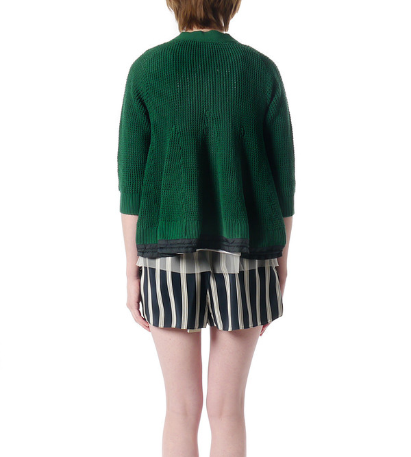 Sacai Luck Green Knit Cardigan Sacai Luck Green Knit Cardigan