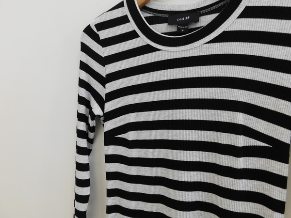 Red 23 Long Sleeve Stripe Dress Red 23 Long Sleeve Stripe Dress
