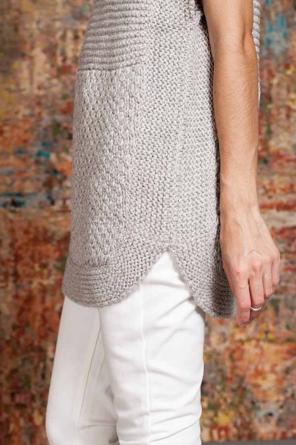 Apiece Apart Ines Fringe Vest | grey melange Apiece Apart Ines Fringe Vest | grey melange