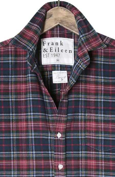 BARRY Navy and Light Blue Plaid, Italian Flannel