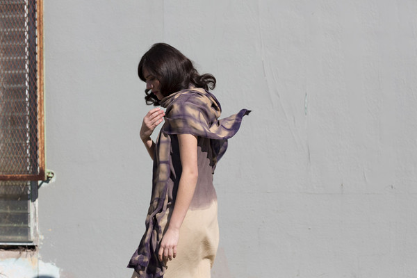 Miranda Bennett Cities & Villages Washed Silk Shibori Wrap Miranda Bennett Cities & Villages Washed Silk Shibori Wrap