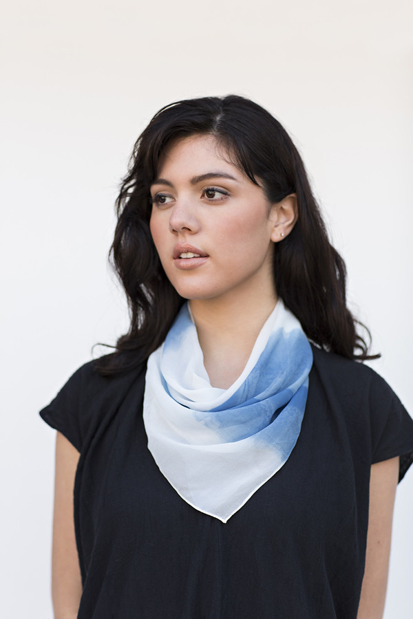 Miranda Bennett Organic Stripe Silk Square Miranda Bennett Organic Stripe Silk Square