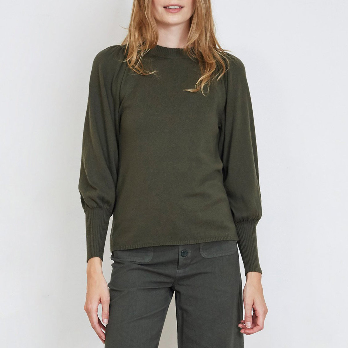 Apiece Apart Dewi Puff Sleeve Crewneck 