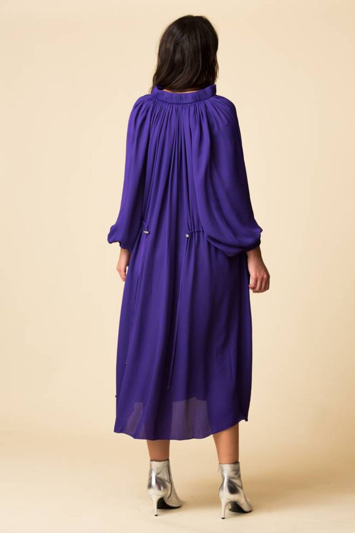 tibi drawstring dress