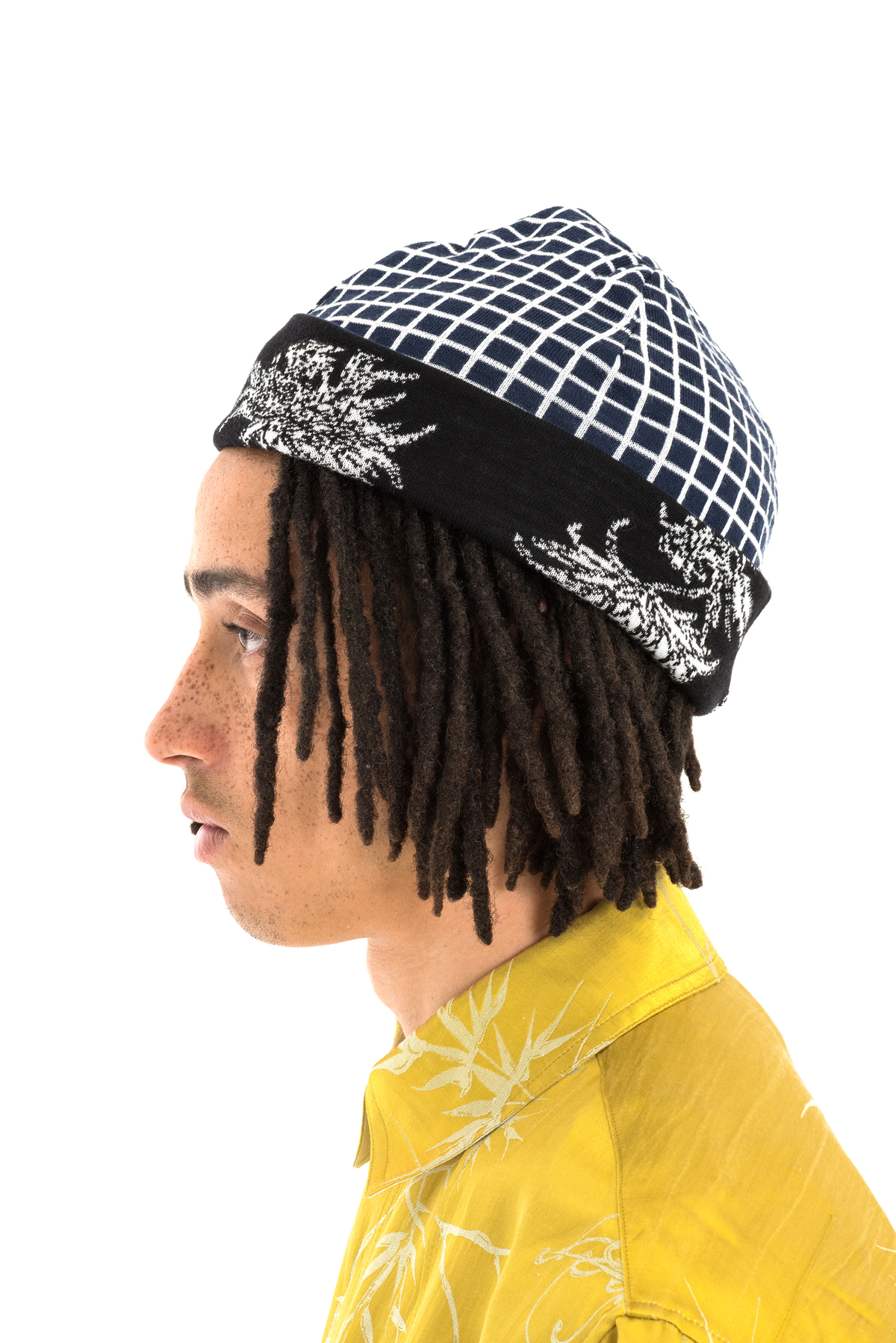 Haider Ackermann Reversible Dascia Beanie - BLUE/WHITE | Garmentory Haider Ackermann Reversible Dascia Beanie - BLUE/WHITE | Garmentory