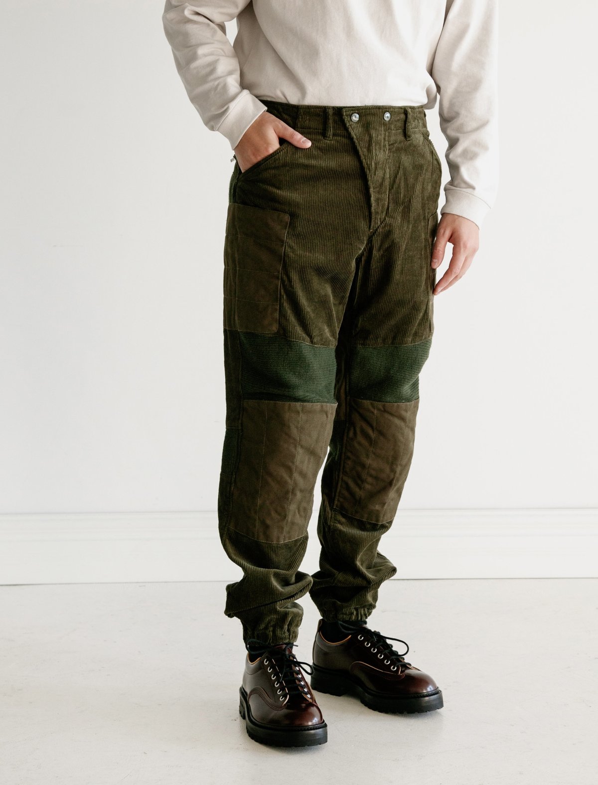 olive moto pants
