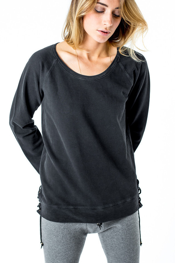 Ragdoll Lace -Up Sweater Ragdoll Lace -Up Sweater