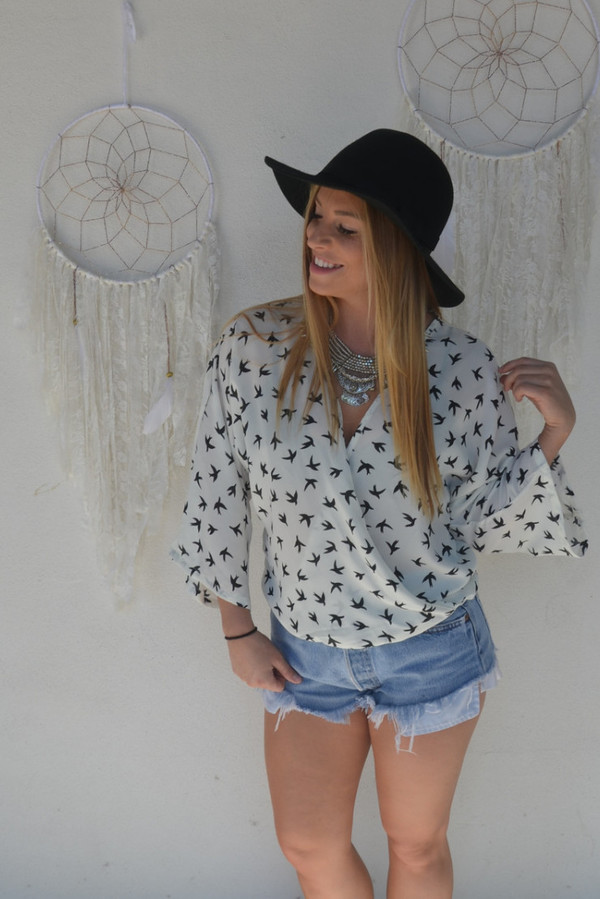 5TWO3 Bird Wrap Top 5TWO3 Bird Wrap Top