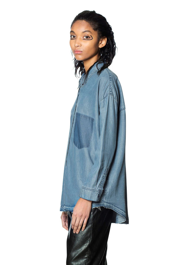 Cheap Monday Luv Blue Shirt Cheap Monday Luv Blue Shirt