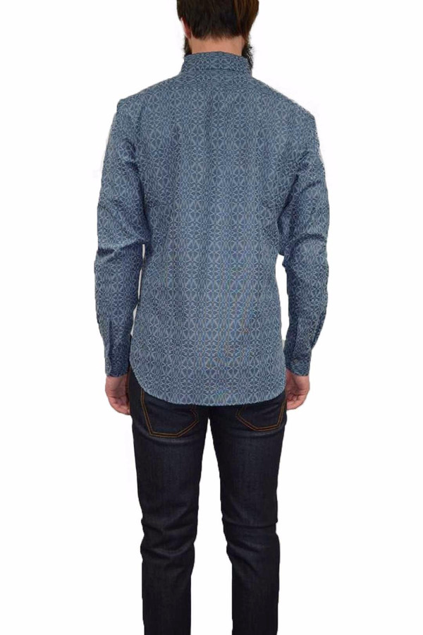 Men's Outclass Geometric Chambray Shirt Men's Outclass Geometric Chambray Shirt