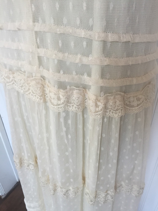 80's Japanese lace and net vintage dress size small 80's Japanese lace and net vintage dress size small