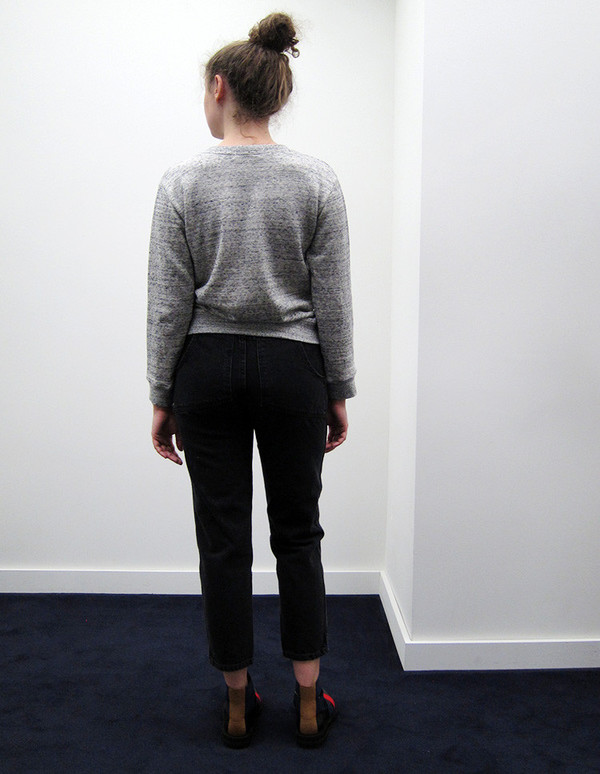 Correll Correll Grey Square Sweatshirt Correll Correll Grey Square Sweatshirt