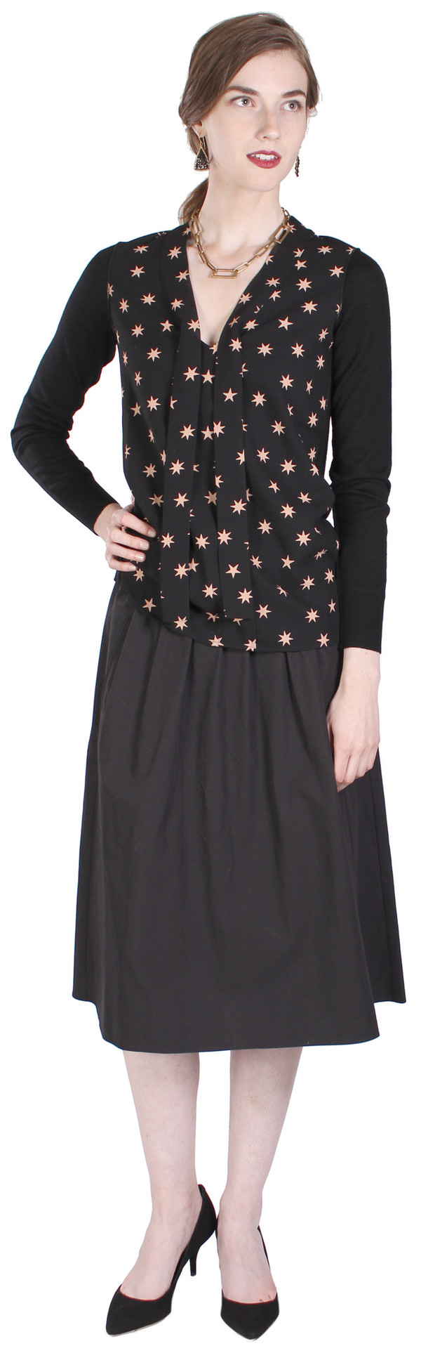 Sonia by Sonia Rykiel Wool Crepe Rock Star Sonia by Sonia Rykiel Wool Crepe Rock Star
