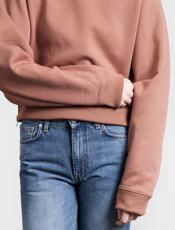 Acne Studios Bird Fleece Sweatshirt | Dusty Pink Acne Studios Bird Fleece Sweatshirt | Dusty Pink