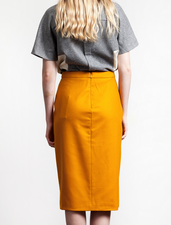 Etienne Deroeux Victoire Long Skirt Orange Etienne Deroeux Victoire Long Skirt Orange