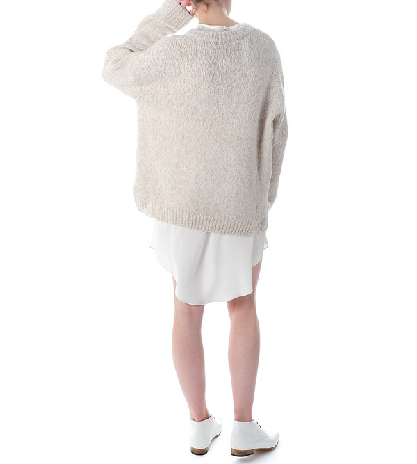 Raquel Allegra Distressed Oversized Pullover Raquel Allegra Distressed Oversized Pullover