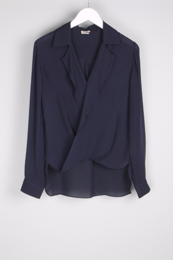 L'agence Rita Drape Front Blouse L'agence Rita Drape Front Blouse