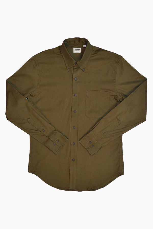 Men's United Stock Dry Goods OXFORD SHIRT I OLIVE Men's United Stock Dry Goods OXFORD SHIRT I OLIVE