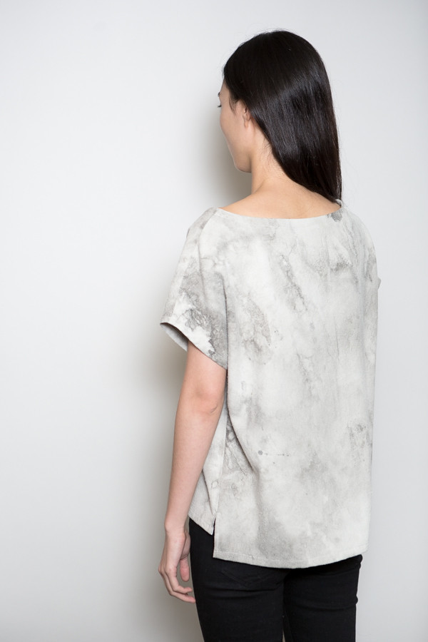 MAD Marbled Raw Silk Tee MAD Marbled Raw Silk Tee