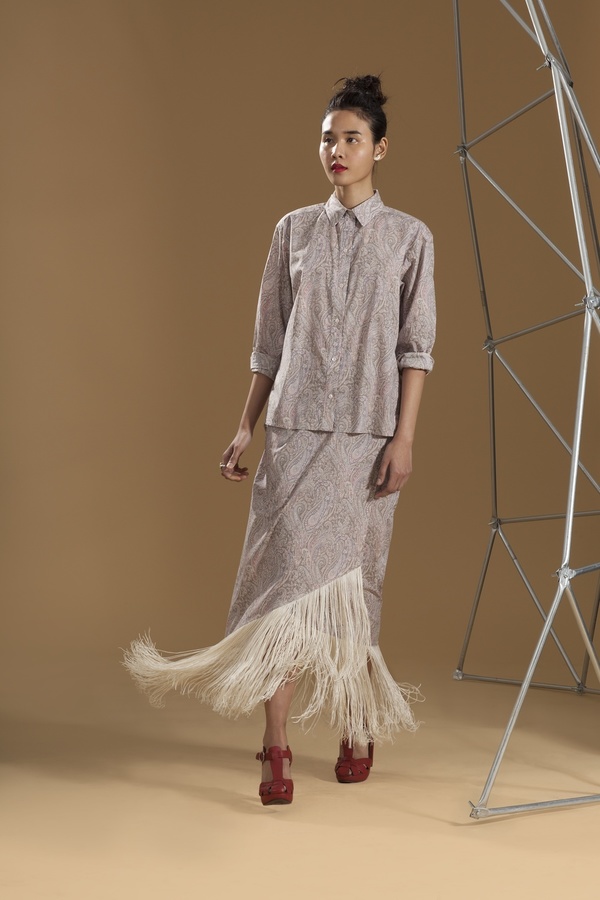 Carleen Fringe Wrap Skirt Carleen Fringe Wrap Skirt