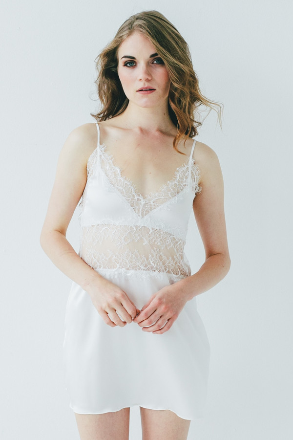 Salua Atelier Monarch Butterfly Silk Chemise Salua Atelier Monarch Butterfly Silk Chemise
