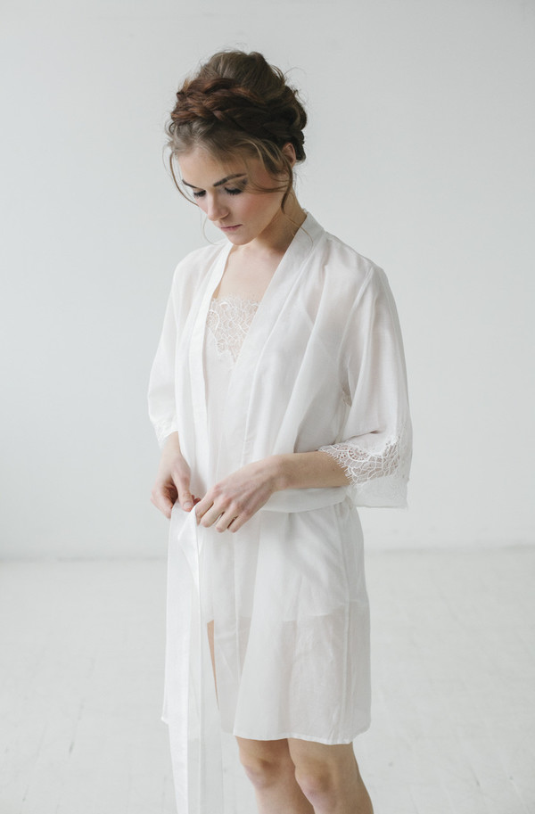 Salua Atelier My Vows Short Robe Salua Atelier My Vows Short Robe