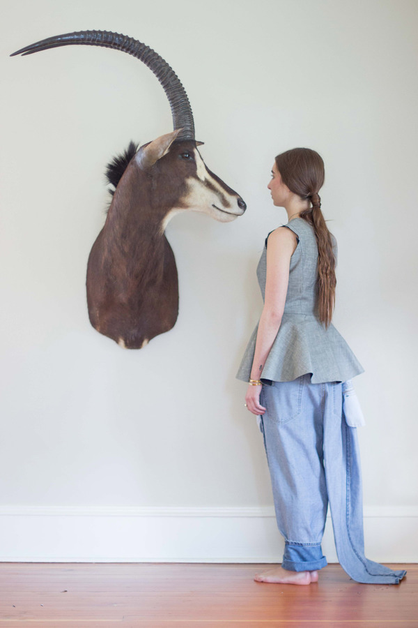Alexa Stark Denim Peplum Tank Alexa Stark Denim Peplum Tank