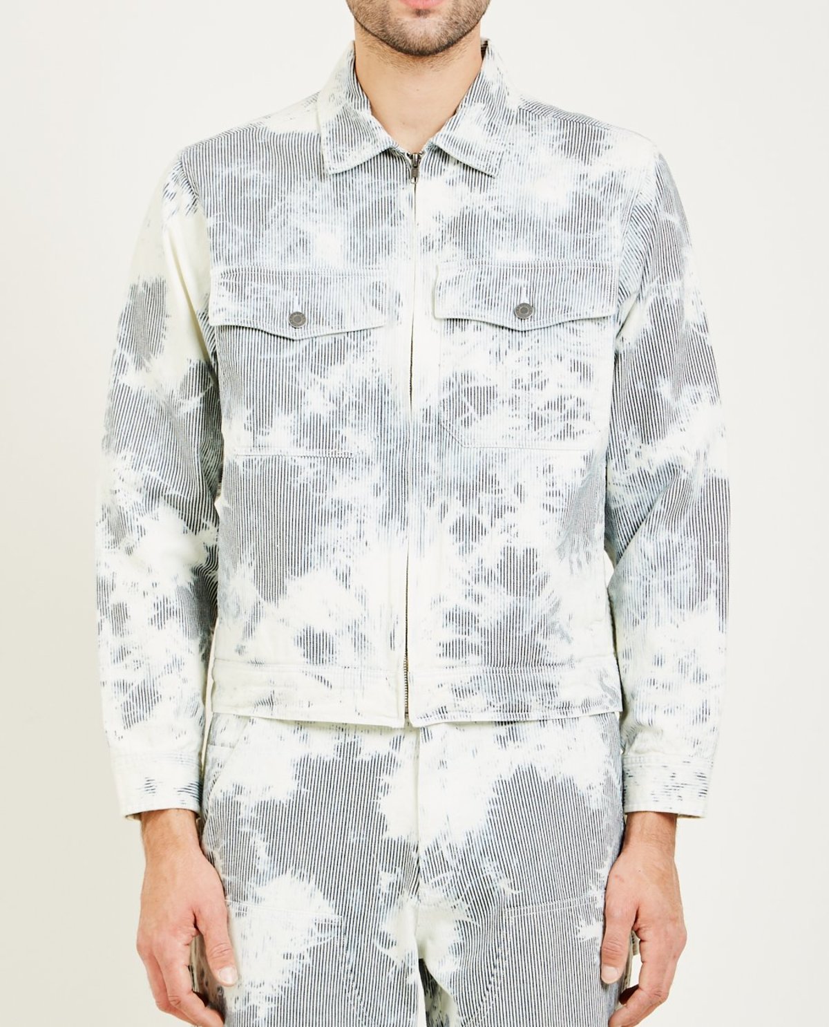 Stussy HICKORY STRIPE GARAGE JACKET 