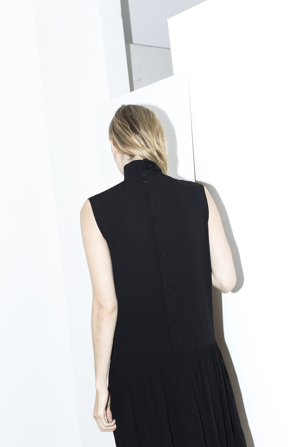 Assembly New York Black Pleat Dress Assembly New York Black Pleat Dress