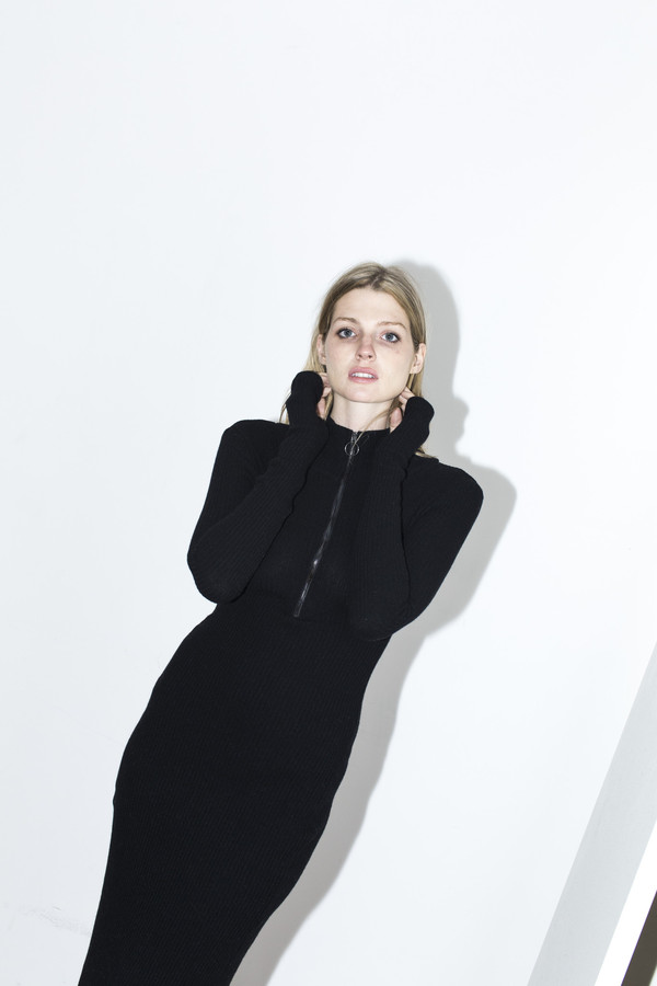 Assembly New York Black Ribbed Maxi Dress Assembly New York Black Ribbed Maxi Dress