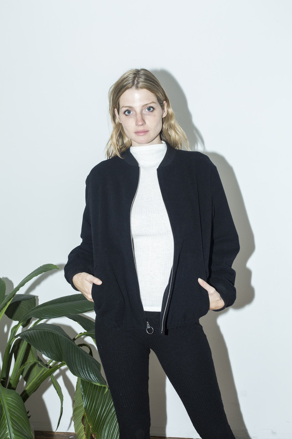 Unisex Assembly New York Black Zip Bomber Unisex Assembly New York Black Zip Bomber