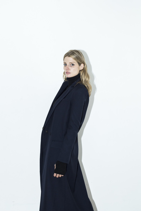 Assembly New York Navy Long Coat Assembly New York Navy Long Coat