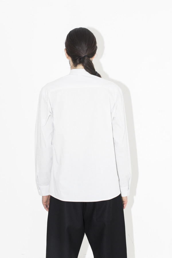 Men's Assembly New York Pinstripe No Collar Shirt Men's Assembly New York Pinstripe No Collar Shirt