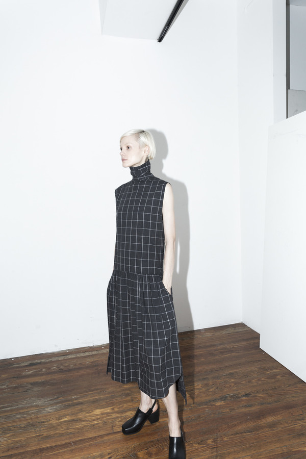 Assembly New York Plaid Pleat Dress Assembly New York Plaid Pleat Dress