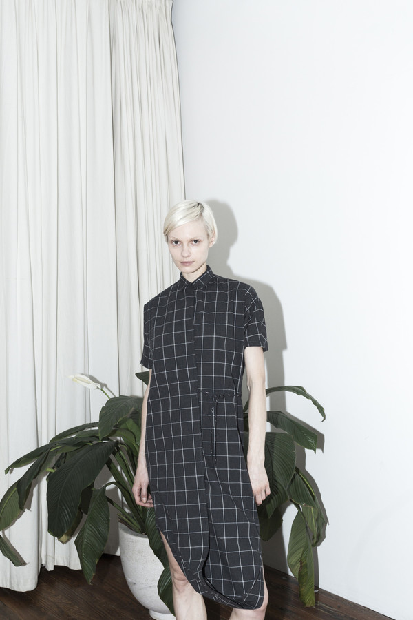 Assembly New York Plaid Twist Dress Assembly New York Plaid Twist Dress