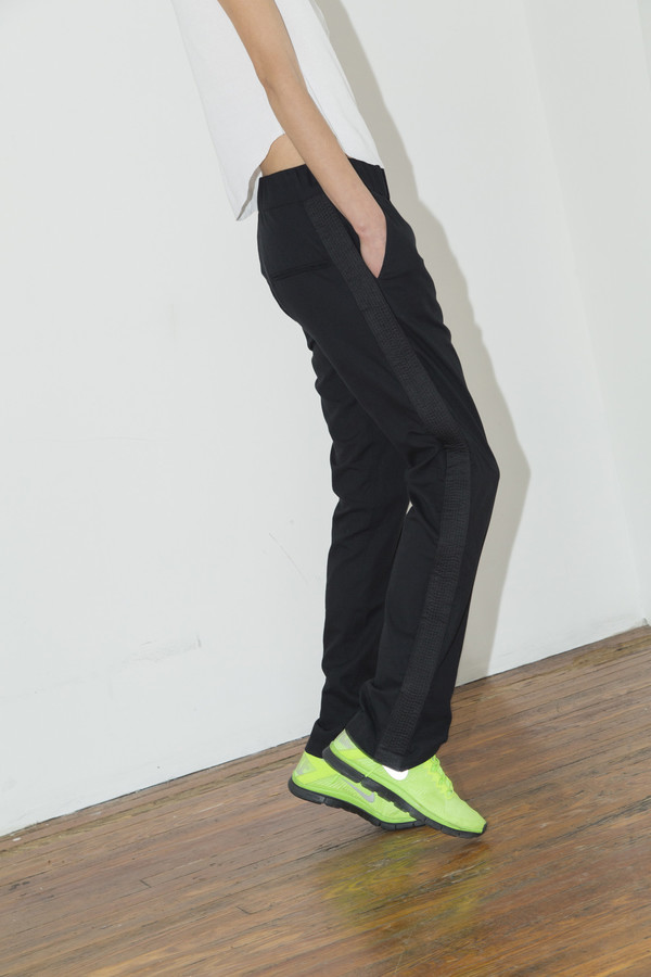 Black Cotton Gather Pant Black Cotton Gather Pant