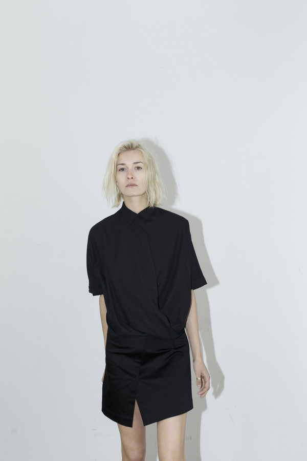Black Cotton Twist Top Black Cotton Twist Top