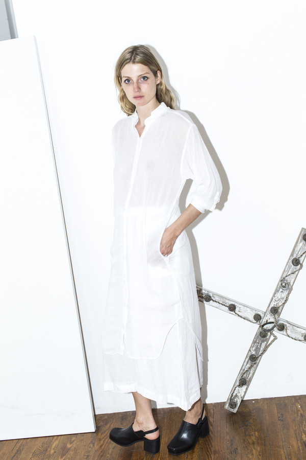 Black Crane White Double Collar Dress Black Crane White Double Collar Dress