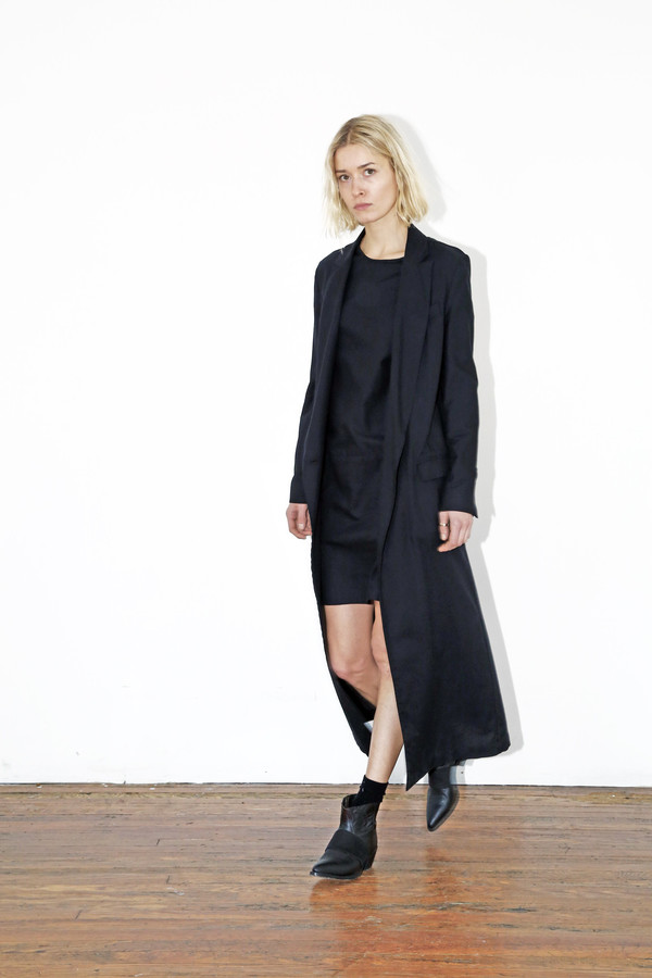 Black Long Collar Coat Black Long Collar Coat