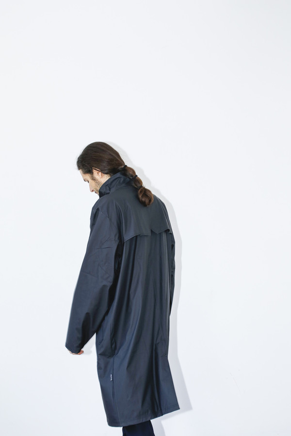 Men's Rains Black Mac Coat Men's Rains Black Mac Coat