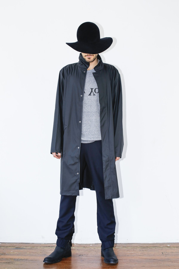 Men's Rains Black Mac Coat Men's Rains Black Mac Coat