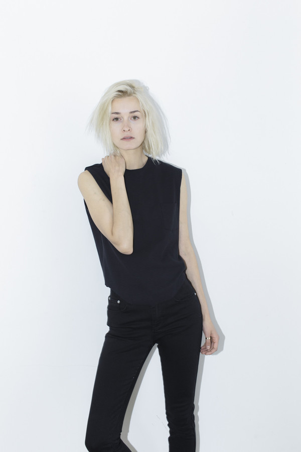 Assembly New York Black Rib Sleeveless Pocket Tee Assembly New York Black Rib Sleeveless Pocket Tee