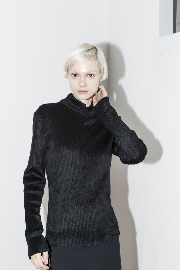 C.F. Goldman Black Knit Turtleneck C.F. Goldman Black Knit Turtleneck