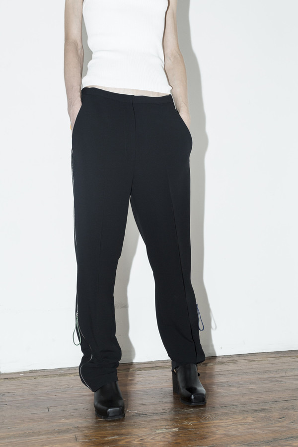 C.F. Goldman Black Zip Pant C.F. Goldman Black Zip Pant