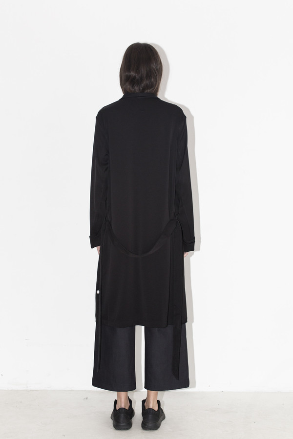 David Michael Black Woven Robe David Michael Black Woven Robe