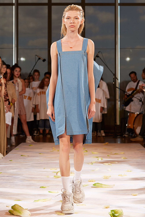 Eckhaus Latta Blue Tarp Dress Eckhaus Latta Blue Tarp Dress