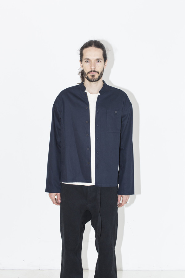 Men's Fanmail Navy Twill Shirt Jacket Men's Fanmail Navy Twill Shirt Jacket